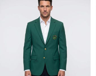 Mens Golf Green Coat - Golf Green Blazer - Master Coat - Tournament Golf Coat