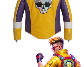 Inspired By Dead As Disco Yellow Cospaly Jacket - Charlie Disco Yellow costume Jacket - Disco yellow Jacket  - Charlie Gamers Costume Jacket