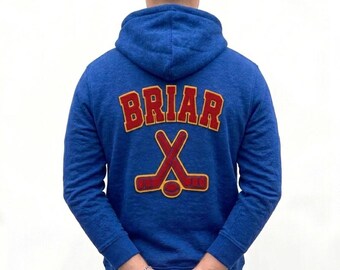 Garrett Graham B Patch Hoodie | Inspired Belmont Cameli Hockey Romance Sweatshirt |Inspired Off Campus Blue College Style Pullover