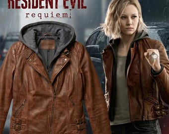 Chaqueta Grace Ashcroft RE9 Requiem - Chaqueta Grace Ashcroft de Resident Evil Requiem - Chaqueta de cuero marrón Grace Ashcroft de Resident Evil Requiem