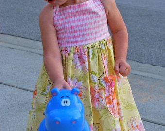 Peyton Dress Pattern Tutorial - Sizes 18mo, 2, 3, 4, 5