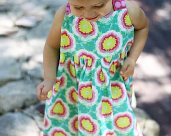 Addison Dress (or Top) Pattern Tutorial Instructions - Sizes 18mo, 2, 3, 4, 5