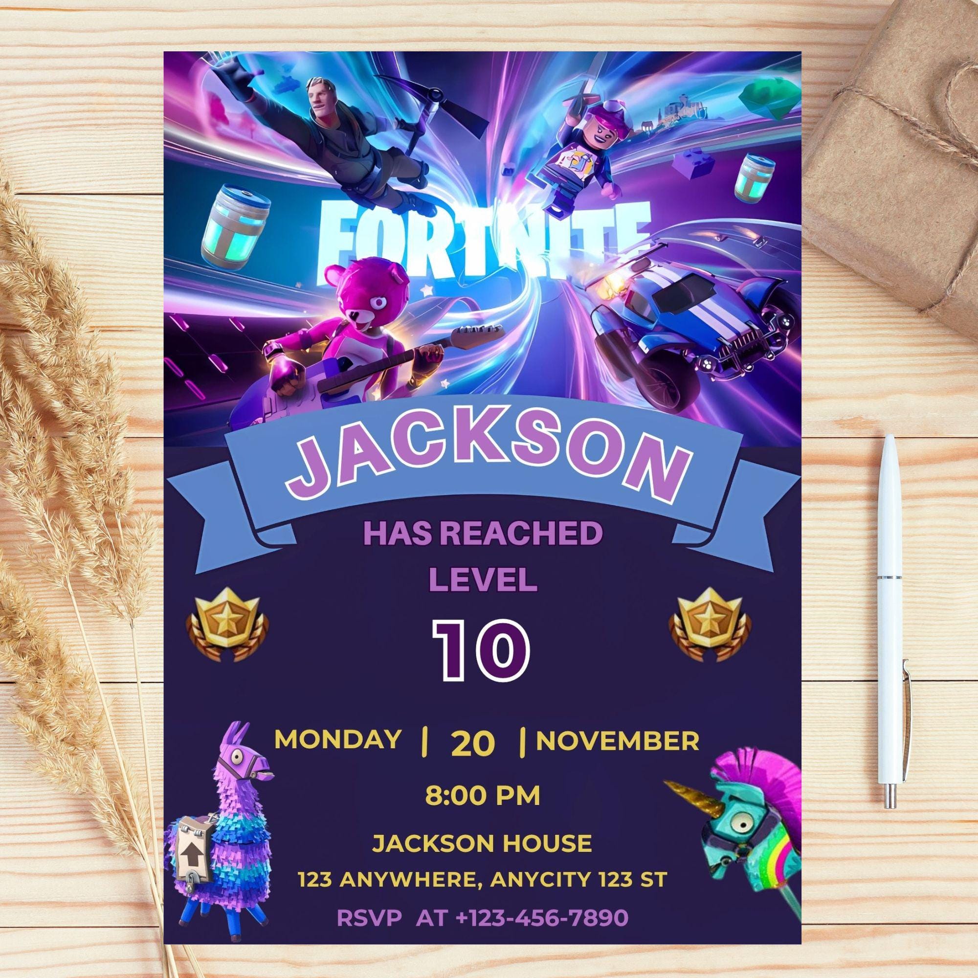 Fortnight Printable - Etsy