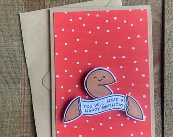 Fortune Cookie Birthday Card