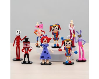 The Amazing Digital Circus Figure Set, Ragatha Jax Pomni, PVC Collectible Figures, Desk Decor Gift
