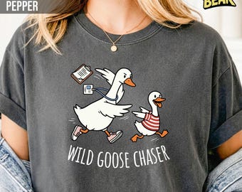 Paraprofessional Silly Goose Comfort Colors Shirt, RBT Elopement Wrangler Tee, SpEd Teacher Aide Gift