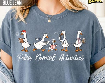 Paraprofessional Silly Goose Comfort Colors Shirt, Para Normal Activities, SpEd RBT Teacher Aide Gift