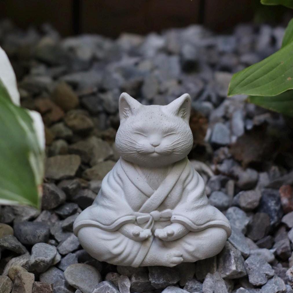 Statua Gatto Nero Per Giardino &ndash; Palo Impermeabile, Simulazione, Carino