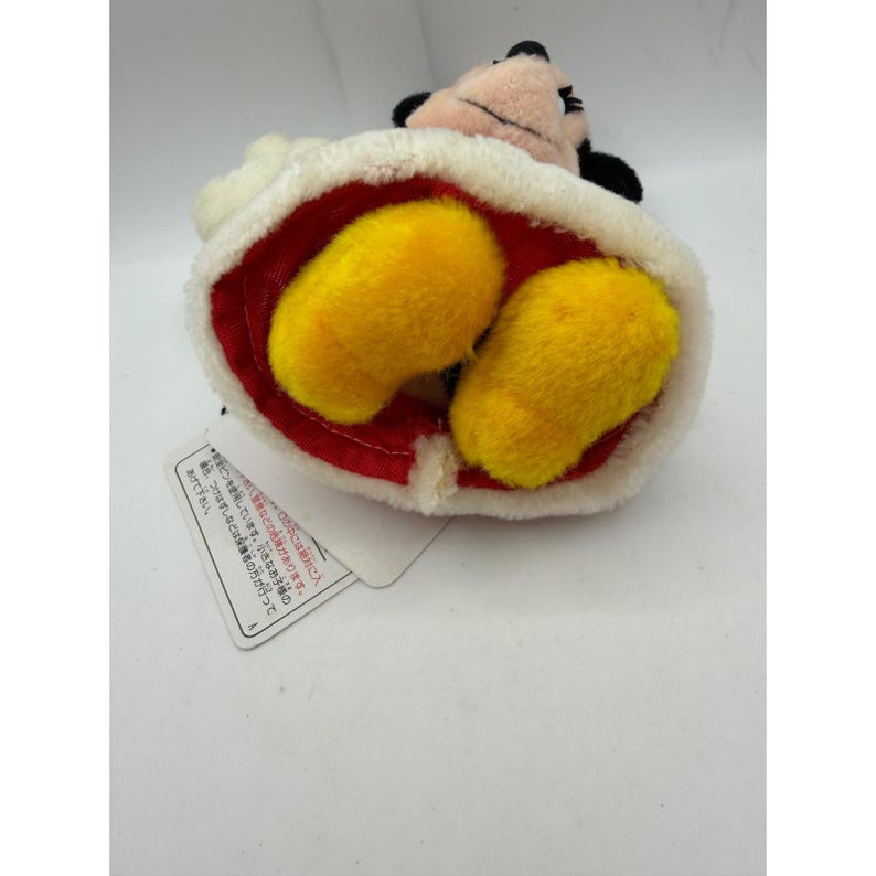 Tokyo Disneyland 20th Anniversary Minnie Mouse Christmas Plush Badge NWT 7 Inch image 3