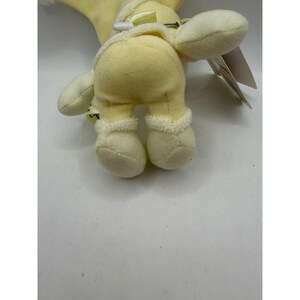 Tokyo Disneyland Mickey Mouse Christmas Plush Badge Cream Yellow Holiday Vintage image 3