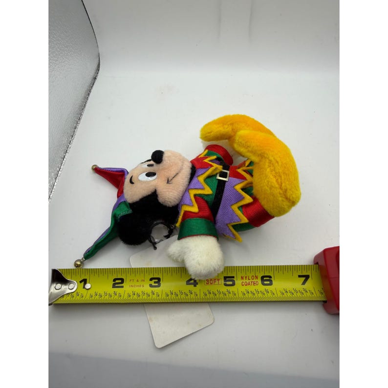 Tokyo Disneyland 15th Anniversary Mickey Mouse Jester Plush Badge 1998 Vintage image 6