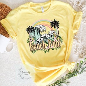 Summer tee- Beach Bum, ladies graphic tee, sunshine