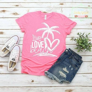 Beach Super Soft Tee- ladies graphic tee, summer tee