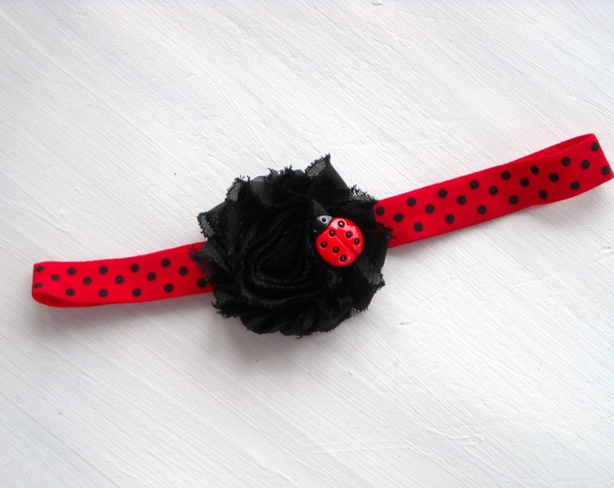 Ladybug Headband Newborn Photo Prop Babies Girls Etsy