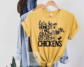Camisa de pollo- Crazy Chicken Lady, camisa de granja