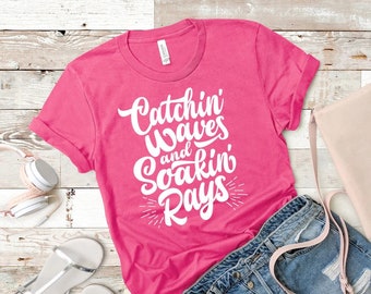 Camiseta de verano - Beach Bum, camiseta gráfica para mujer, sol