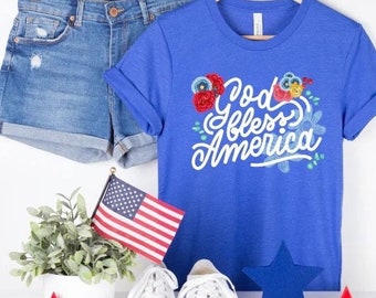 Sale- Fourth of July Tee- ladies graphic tee, Patriotic, Independence Day