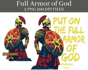 Full Armor of God Roman Soldier PNG DIGITAL DOWNLOAD