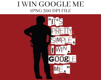 I Win Google Me Indiana Hoosiers PNG Digital Download 300 DPI File