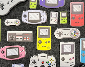 Nintendo Inspired Console Stickers: UV Printed Vinyl Decals
