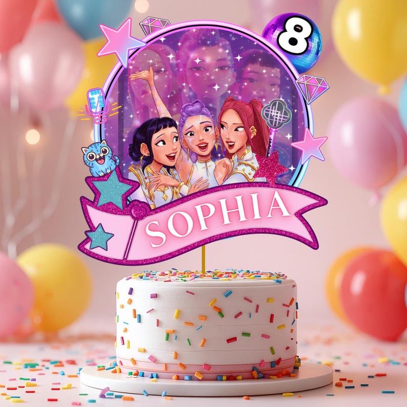 KPOP DE-MON Hunters Geburtstag Dekoration H-Huntrix Produktbild-Vorschau 6