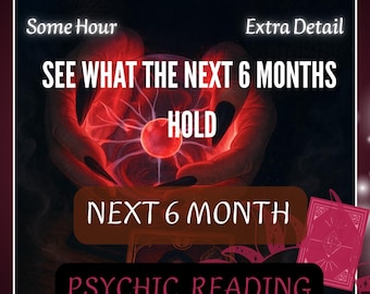 6-Month Psychic Reading: Detailed Future Predictions (Same Hour PDF)