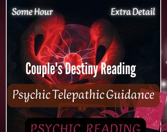 Couple's Destiny Reading: Psychic Telepathic Guidance Your Future Together (Same Hour)