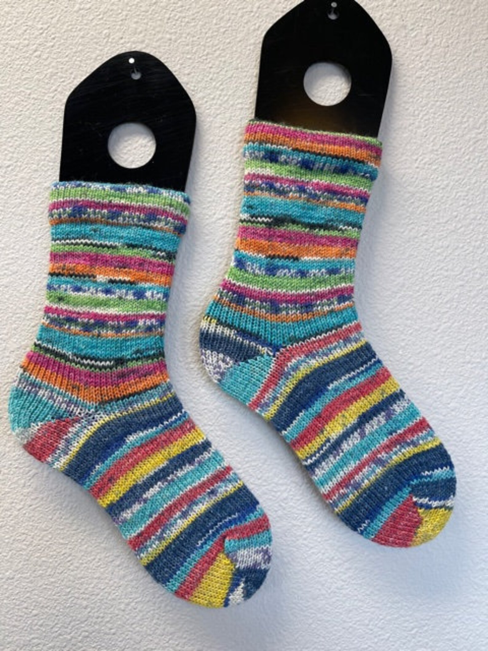 Fraternal 3Pack Handmade Wool Socks Ladies 57 Crayon Brights Etsy