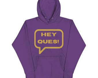 Sudadera con capucha Omega Psi Phi Hey Ques