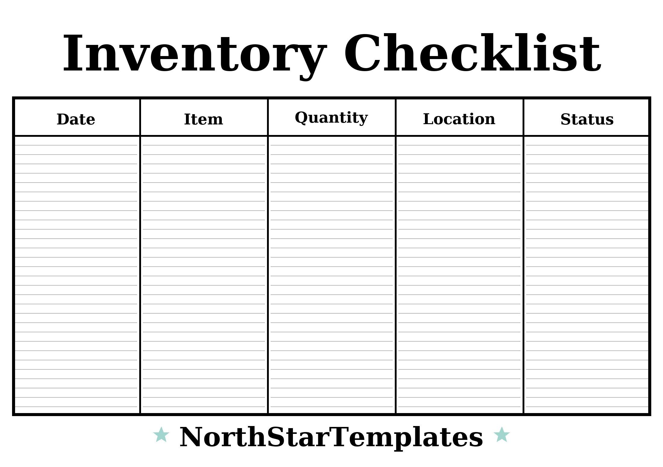 Cr Inventory Checklist Inventory Checklist — Premium Printable & Editable Template DE EN ES - Etsy