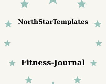 Fitness Journal Premium Printable and Editable Template DE EN ES