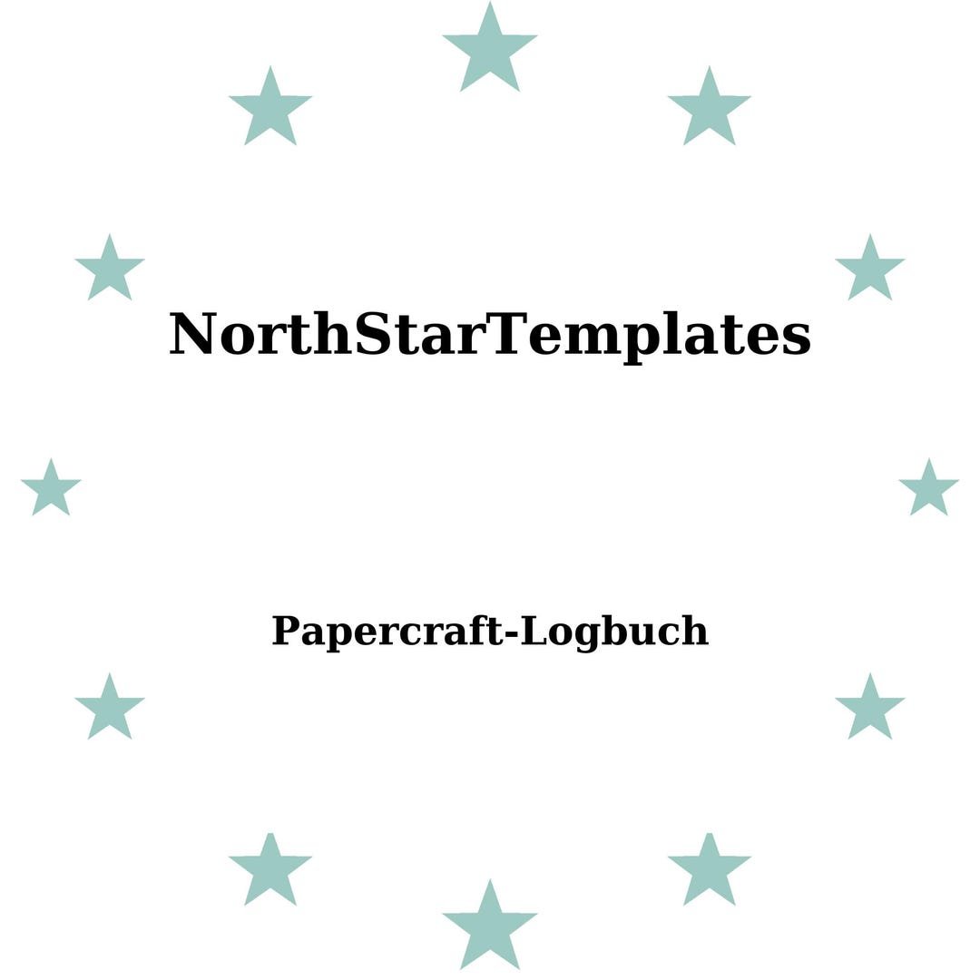 Logbook Craft Papercraft Logbook Premium Printable and Editable Template DE EN ES - Etsy