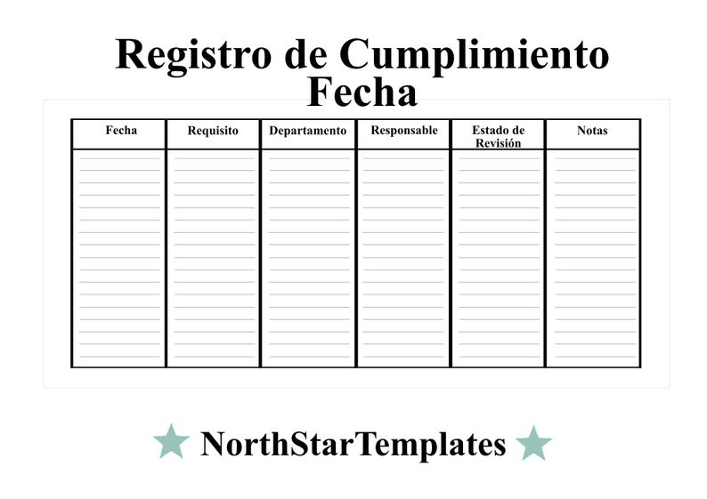 Compiance Logbook Compliance Logbook Premium Printable and Editable Template DE EN ES - Etsy