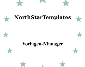 Template Manager Premium Printable and Editable Template DE EN ES