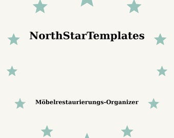 Furniture Restoration Organizer Premium Printable and Editable Template DE EN ES
