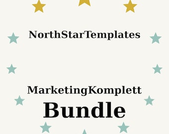 MarketingKomplett Vorlagen Bundle – 3-teiliges Komplett-Set