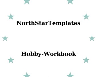 Hobby Workbook Premium Printable and Editable Template DE EN ES