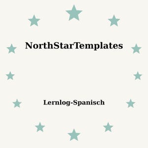 Lernlog-Spanisch Premium Vorlage zum Ausdrucken und Bearbeiten DE EN ES