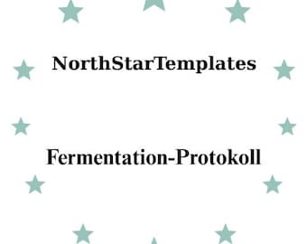 Fermentation Log Premium Printable and Editable Template DE EN ES