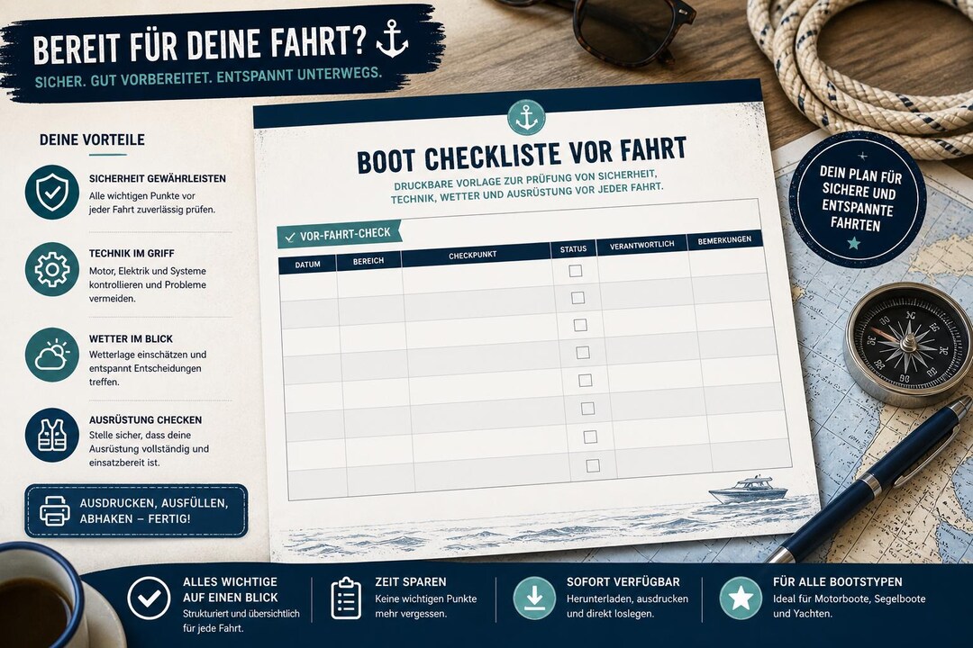 Boat Pre-trip Checklist – Safety, Equipment & Readiness Check | Pdf ...