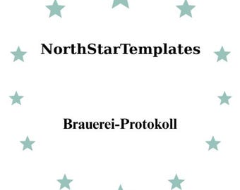 Brewery Logbook Premium Printable and Editable Template DE EN ES