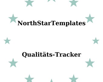Quality Tracker Premium Printable and Editable Template DE EN ES