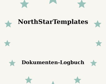 Document Logbook Premium Printable and Editable Template DE EN ES