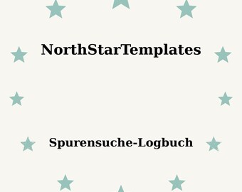 Trail Search Logbook Premium Printable and Editable Template DE EN ES