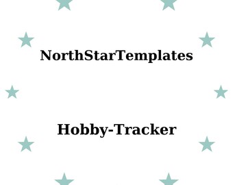 Hobby Tracker Premium Printable and Editable Template DE EN ES