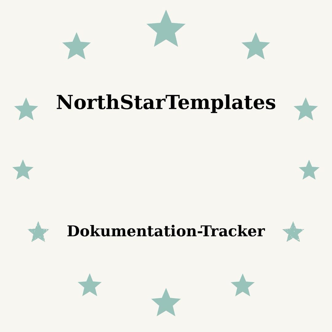 Documentation Tracker Premium Printable and Editable Template DE EN ES ...