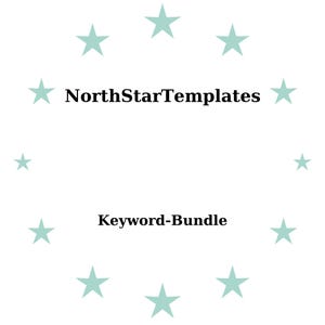 Nyckelordspaket — Premiumutskriftsmall och redigerbar fil DE EN ES