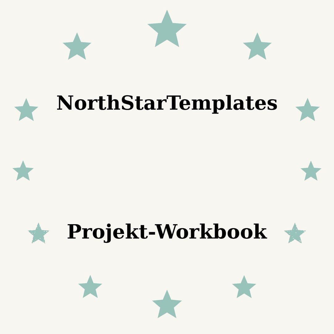 Project Workbook Premium Printable and Editable Template DE EN ES - Etsy
