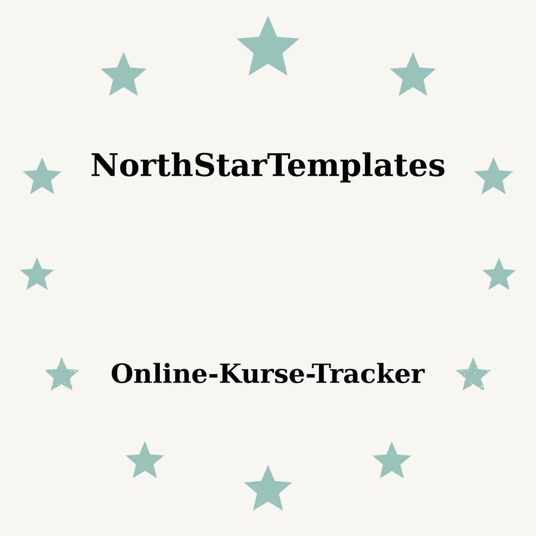 Course Review Tracker Online Courses Tracker Premium Printable and Editable Template DE EN ES ...