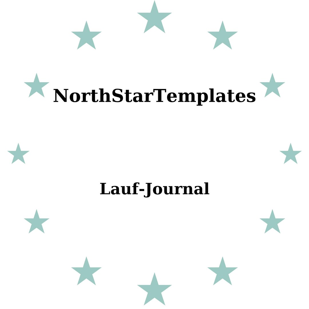 Running Journal Premium Printable and Editable Template DE EN ES Etsy